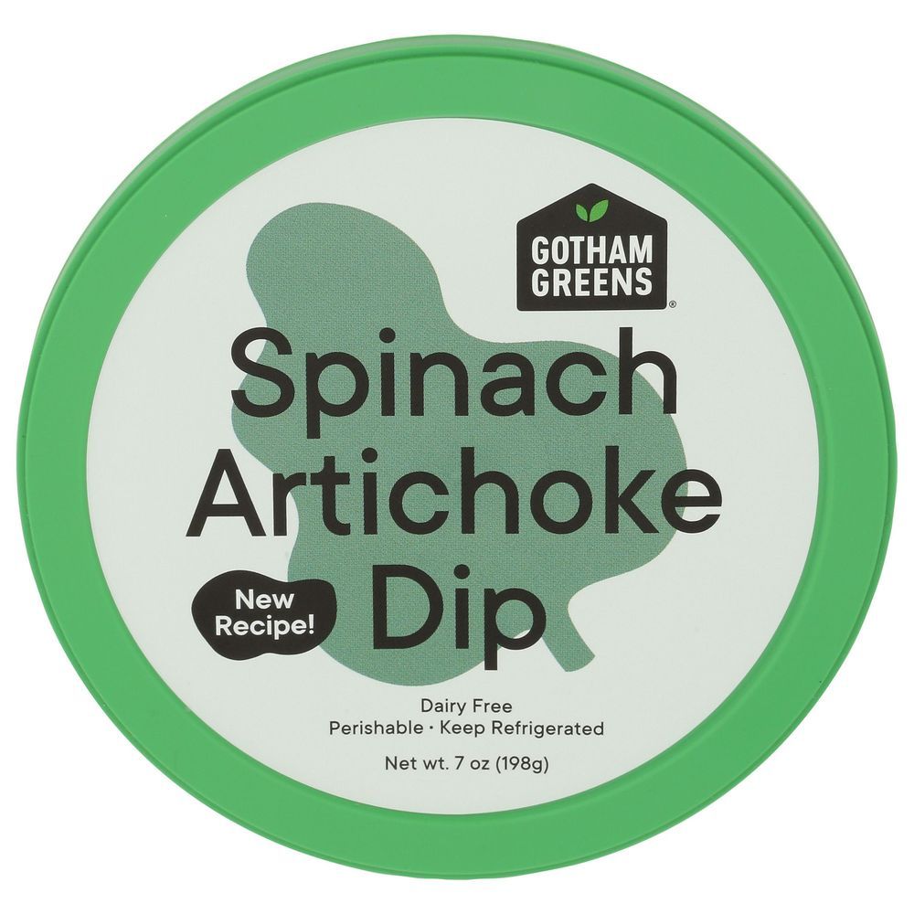 Gotham Greens Spinach Artichoke Dip, 7 Ounce -- 6 Per Case