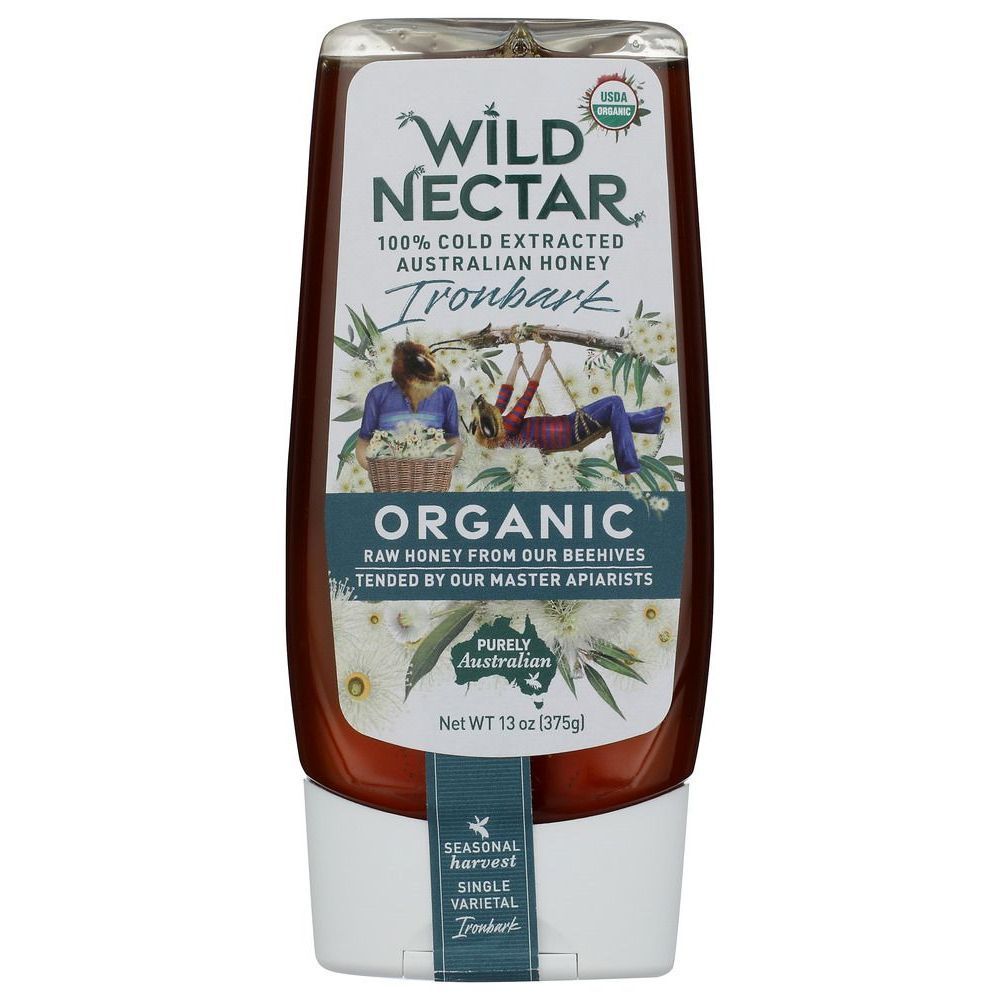 Wild Nectar Ironbark Organic Honey, 13.2 Ounce -- 10 Per Case