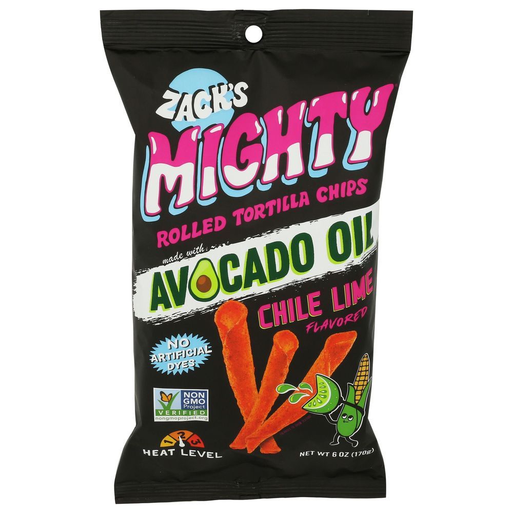 Zack's Mighty Chile Lime Tortilla Chips, 6 Ounce -- 6 Per Case