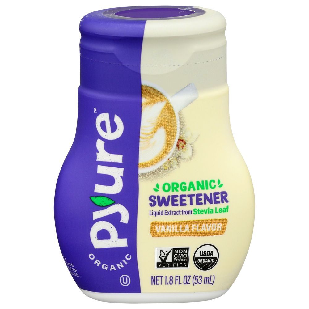 Pyure Organic Vanilla Stevia Liquid Sweetener, 1.8 Fluid Ounce -- 6 Per Case