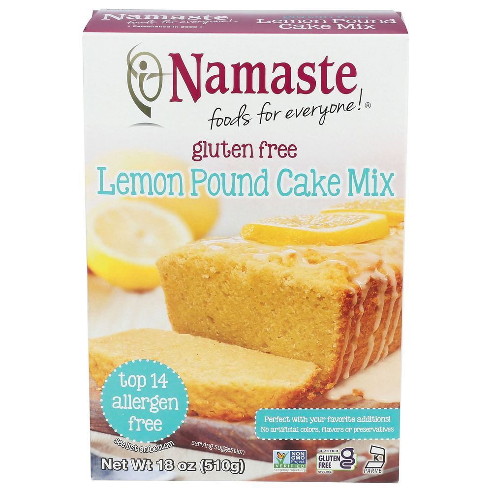 Namaste Foods Lemon Pound Cake Mix, 18 Ounce -- 6 Per Case
