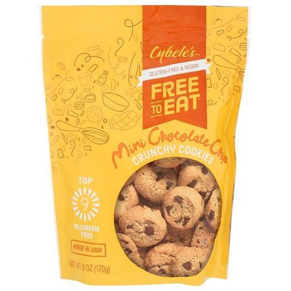 Cybele's Free To Eat Mini Chocolate Chip Crunchy Cookies, 6 Ounce -- 6 Per Case