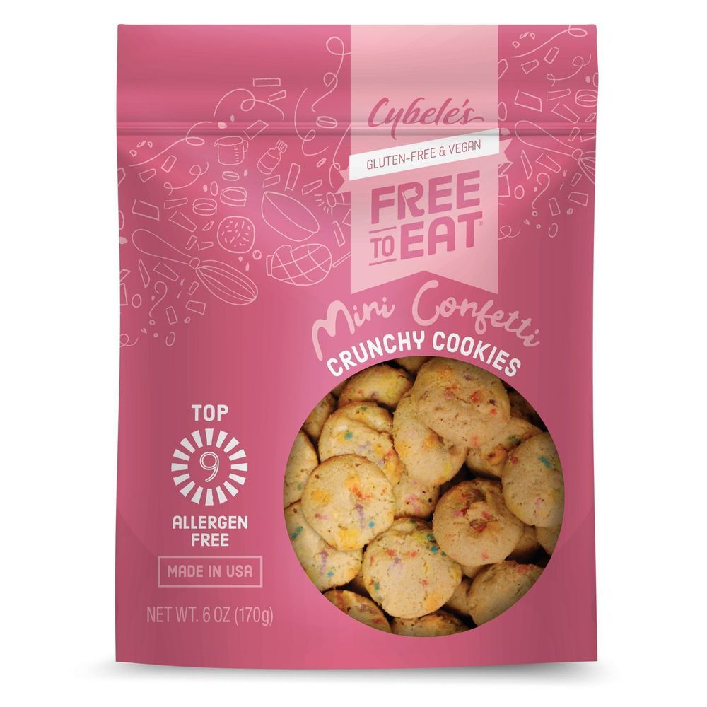 Cybele's Free To Eat Mini Confetti Crunchy Cookies, 6 Ounce -- 6 Per Case