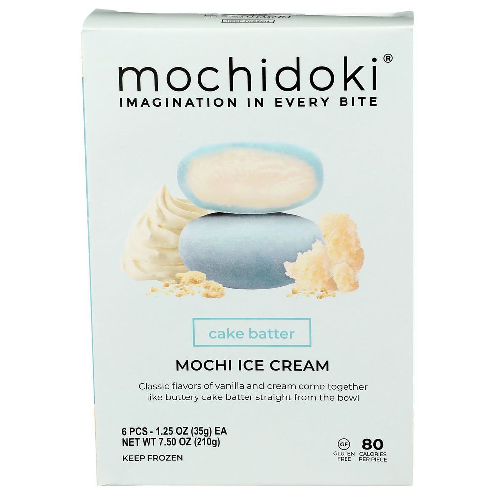 Mochidoki Cake Batter Mochi Ice Cream, 7.5 Ounce -- 6 Per Case