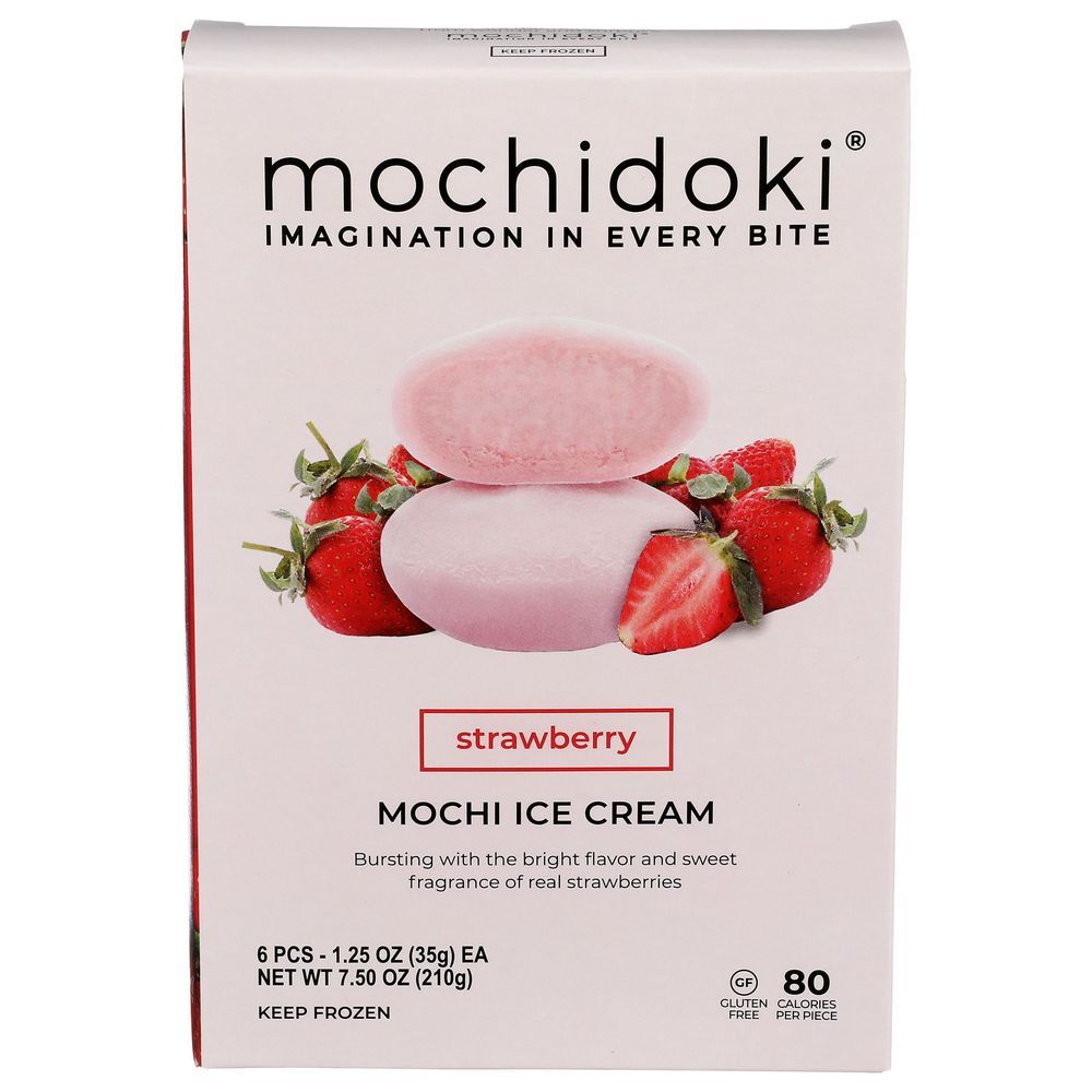 Mochidoki Strawberry Mochi Ice Cream, 7.5 Ounce -- 6 Per Case