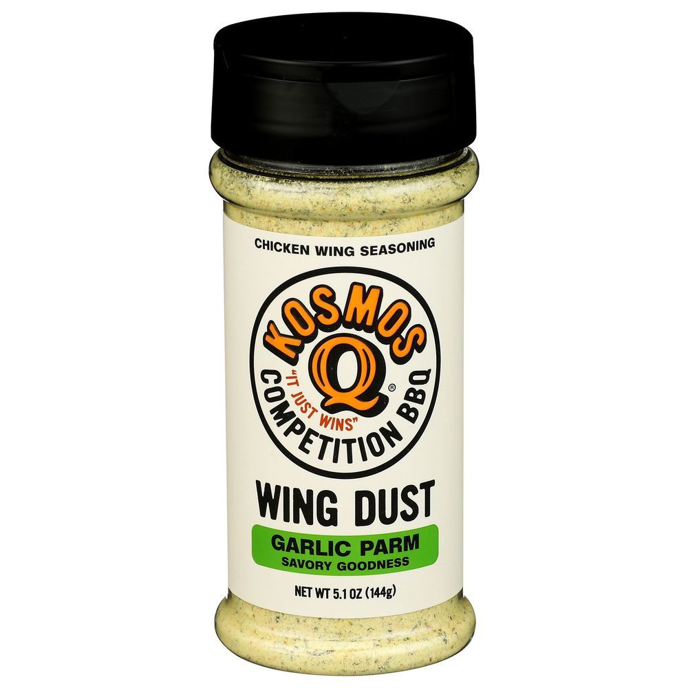 Kosmos Q Wing Dust Garlic Parm Chicken Wing Seasoning, 5.1 Ounce -- 6 Per Case