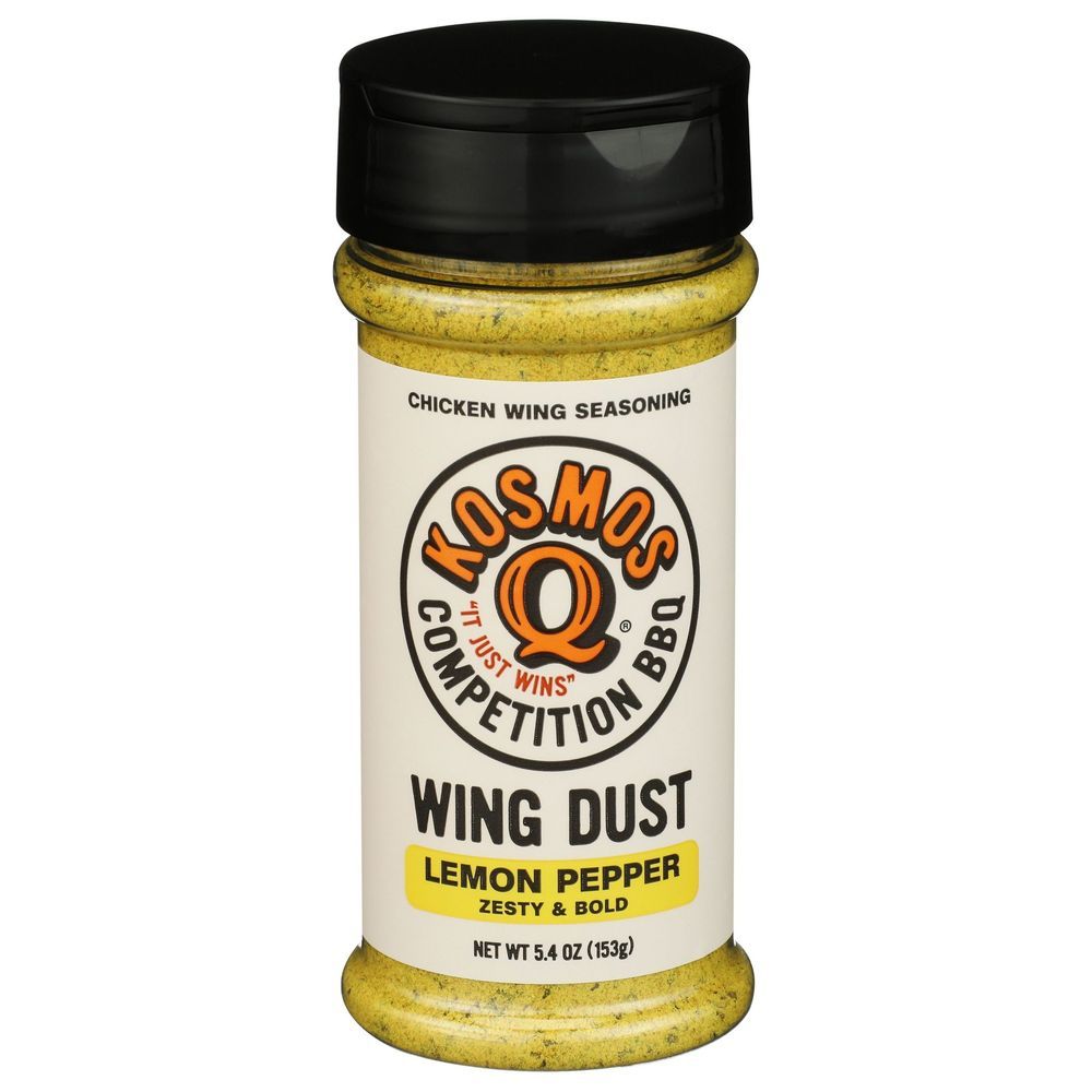 Kosmos Q Wing Dust Lemon Pepper Chicken Wing Seasoning, 5.4 Ounce -- 6 Per Case