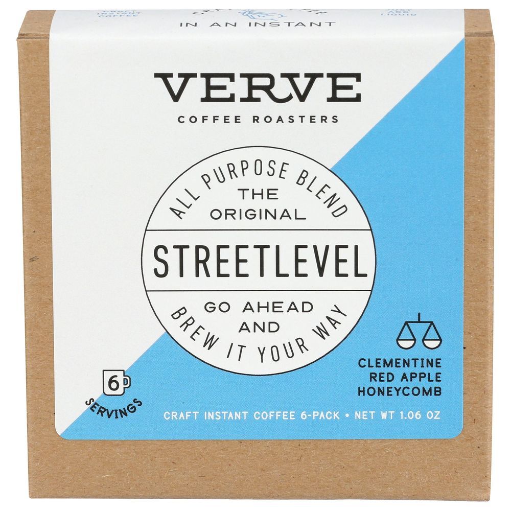 Verve Coffee Roasters Street Level Craft Instant Coffee, 1.06 Ounce -- 6 Per Case