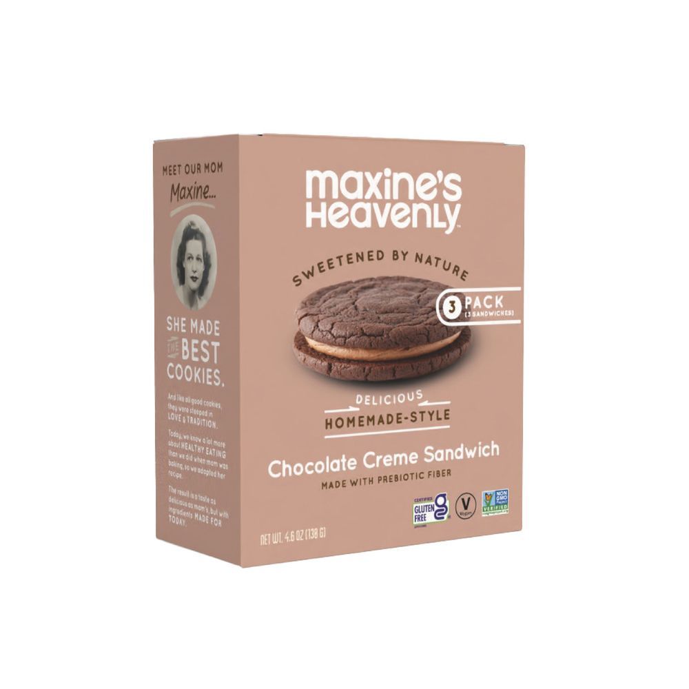 Maxine's Heavenly Chocolate Creme Sandwich Cookies, 4.6 Ounce -- 8 Per Case
