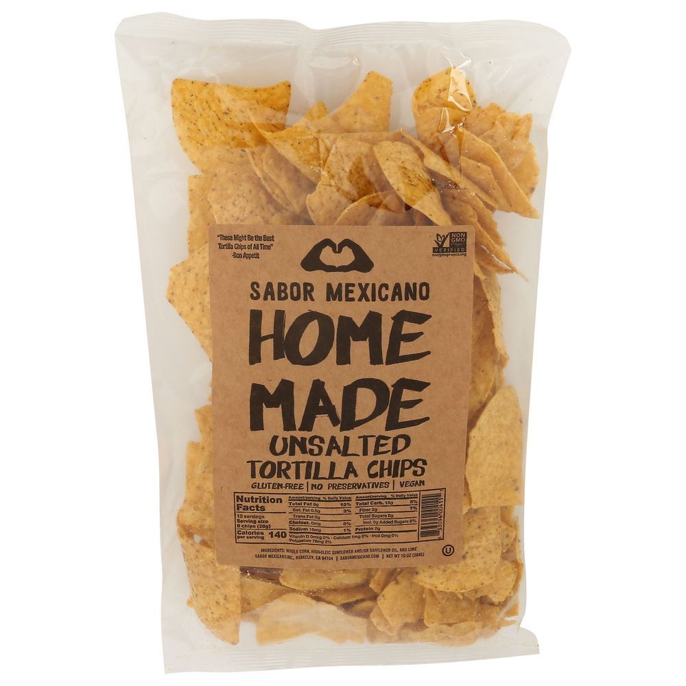 Sabor Mexicano Unsalted Tortilla Chips, 10 Ounce -- 11 Per Case