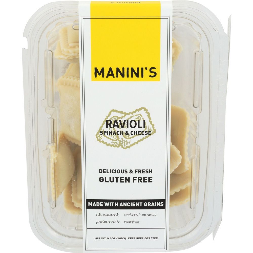 Manini's Spinach And Cheese Ravioli, 9.5 Ounce -- 8 Per Case
