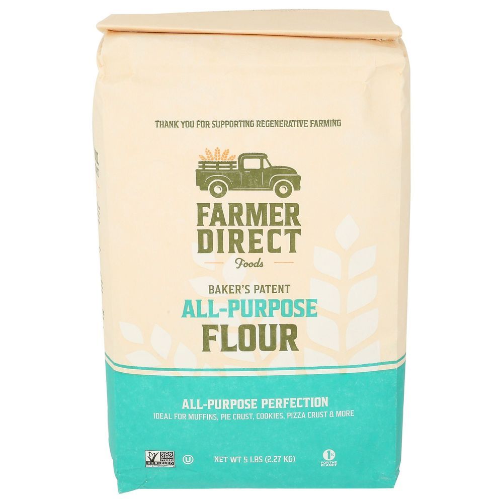 Farmer Direct Foods Bakers Patent All Purpose Flour, 5 Pound -- 8 Per Case