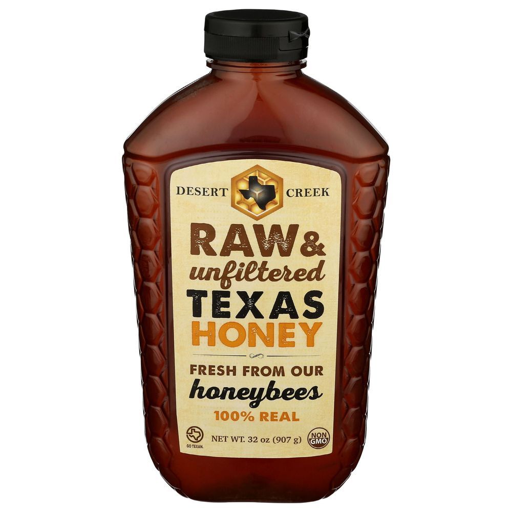 Desert Creek Raw And Unfiltered Texas Honey, 2 Pound -- 6 Per Case