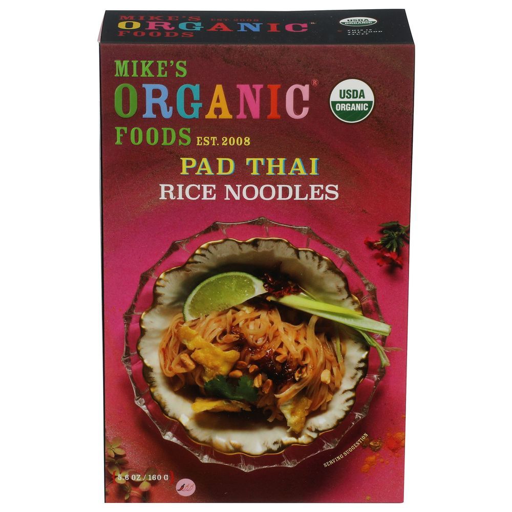 Mike's Organic Curry Love Pad Thai Rice Noodles, 5.6 Ounce -- 6 Per Case