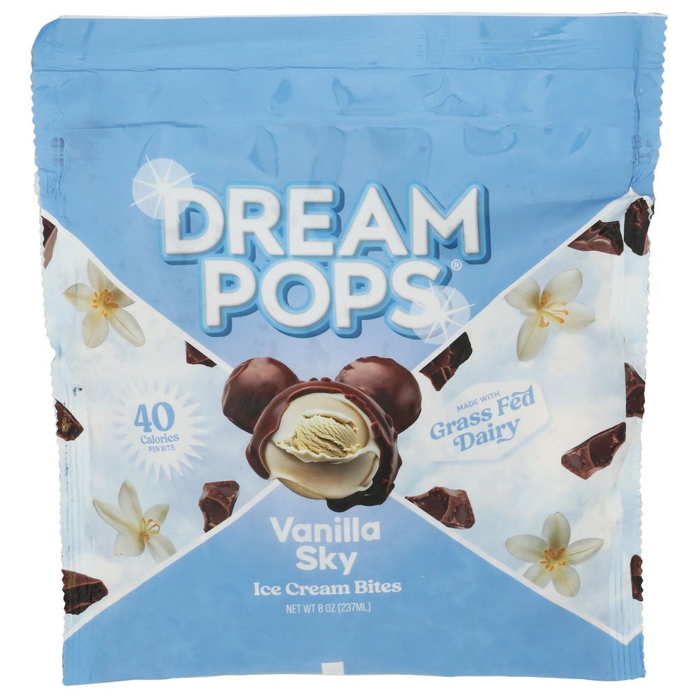 Dream Pops Vanilla Sky Ice Cream Bites, 8 Ounce -- 6 Per Case