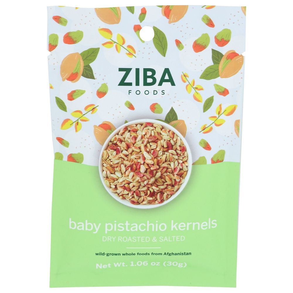 Ziba Foods Roasted Salted Pistachio Kernel, 1.06 Ounce -- 12 Per Case