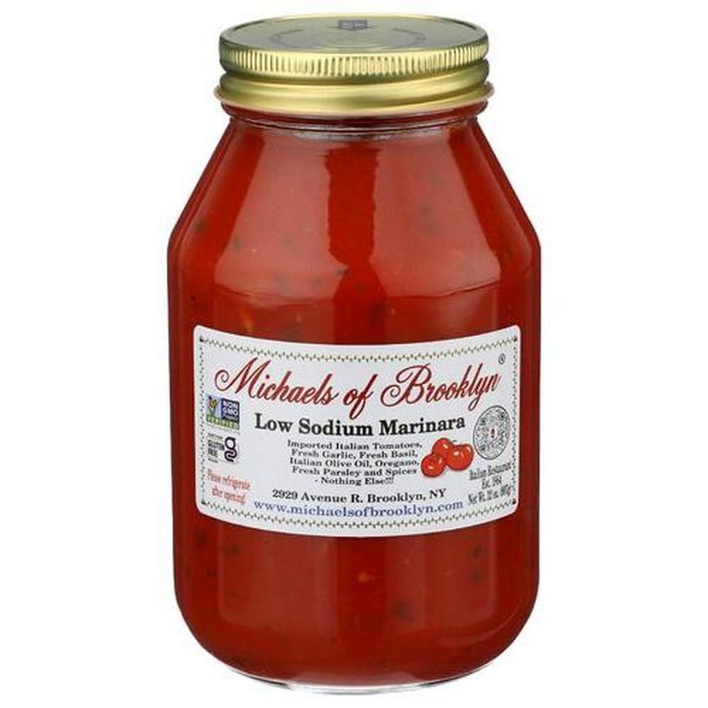 Michael's Of Brooklyn Low Sodium Marinara Pasta Sauce, 32 Ounce -- 6 Per Case