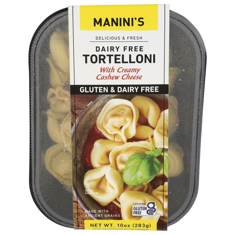 Manini's Dairy Free Tortelloni With Creamy Cashew Cheese, 10 Ounce -- 8 Per Case