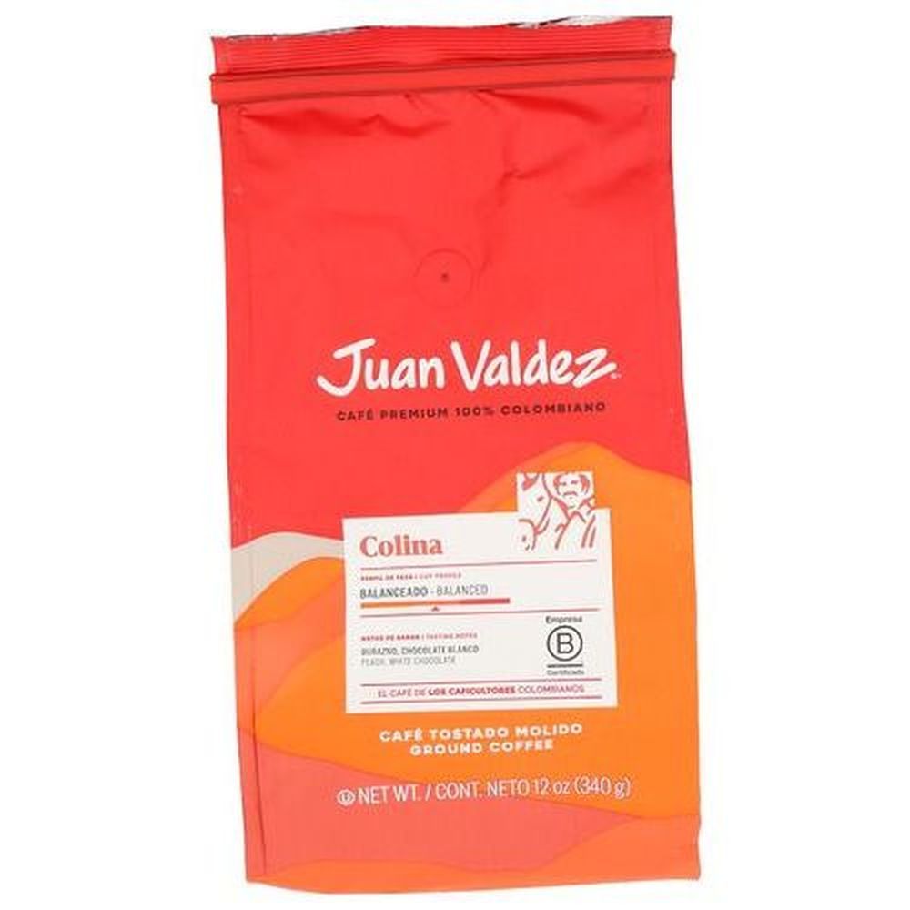 Juan Valdez Colina Medium Roast Ground Coffee, 12 Ounce -- 6 Per Case