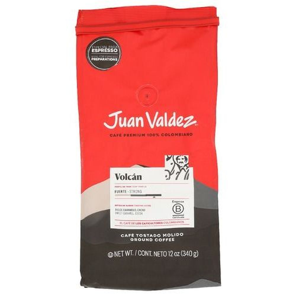 Juan Valdez Volcan Dark Roast Ground Coffee, 12 Ounce -- 6 Per Case