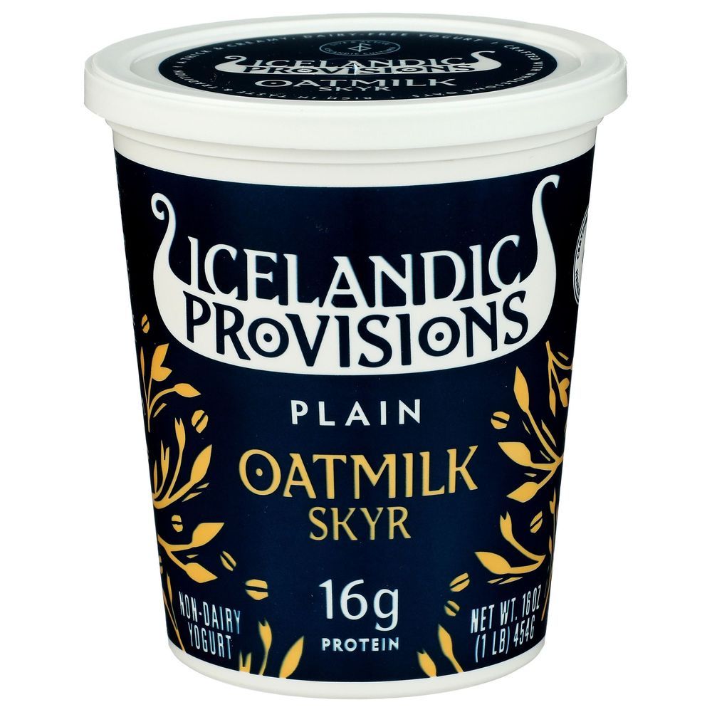 Icelandic Provisions Plain Oatmilk Skyr, 16 Ounce -- 6 Per Case