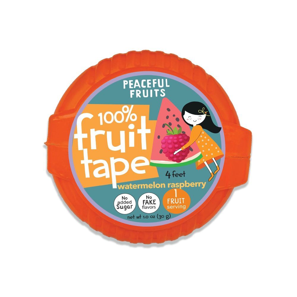 Peaceful Fruits Watermelon Raspberry Tape, 0.67 Ounce -- 12 Per Case