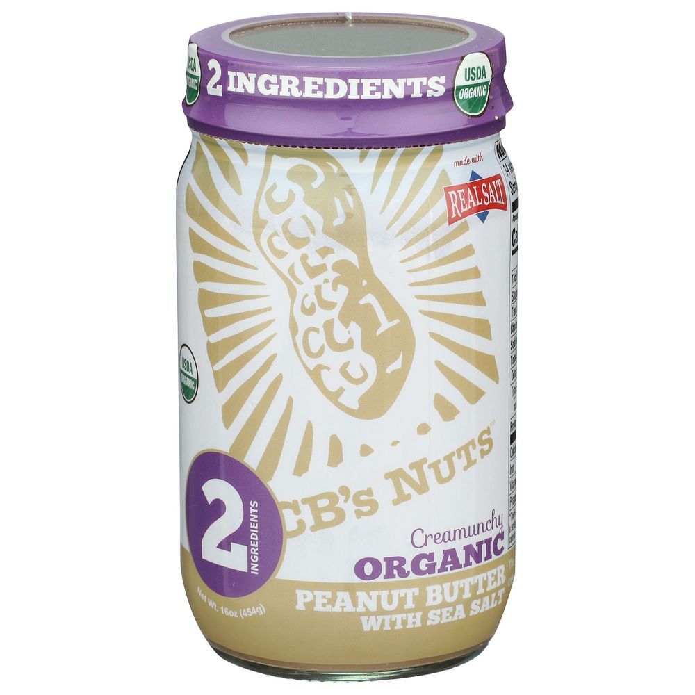 Cbs Nuts Organic Creamunchy Peanut Butter With Sea Salt, 16 Ounce -- 12 Per Case