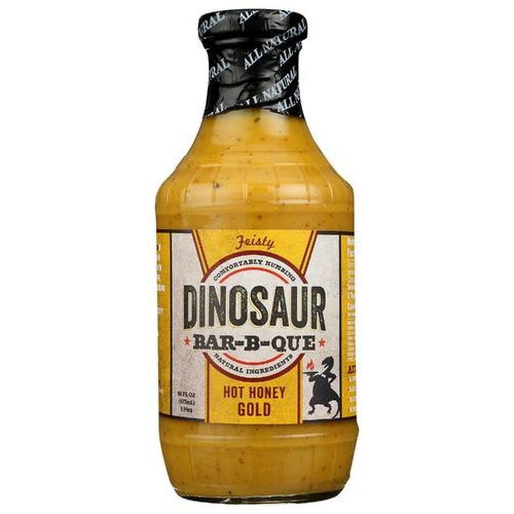Dinosaur Hot Honey Glod Bbq Sauce, 19 Ounce -- 6 Per Case