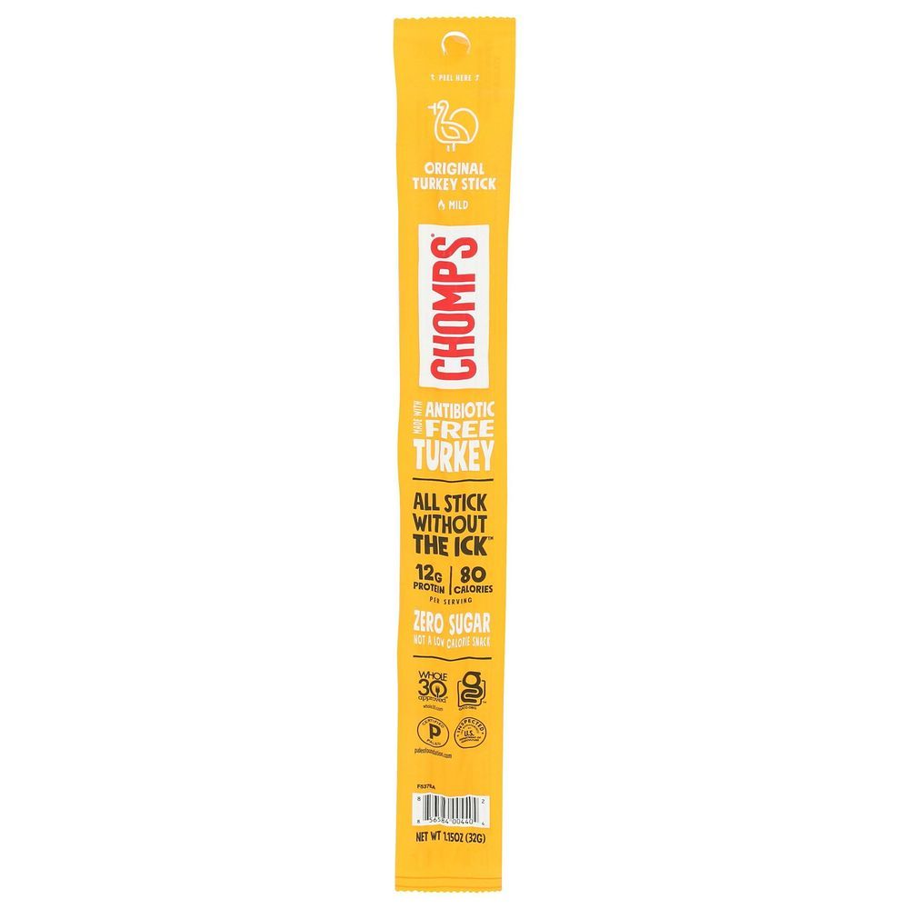 Chomps Original Antibiotic Free Turkey Stick, 1.15 Ounce -- 24 Per Case