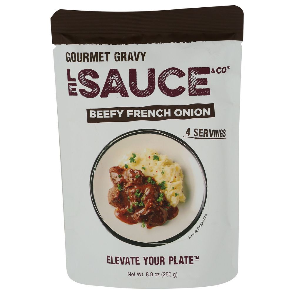 Le Sauce & Co Beefy French Onion Gourmet Gravy, 8.8 Ounce -- 6 Per Case