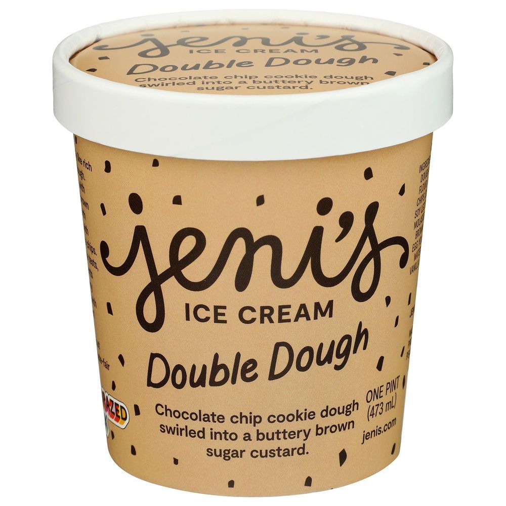 Jenis Double Dough Ice Cream, 16 Fluid Ounce -- 8 Per Case