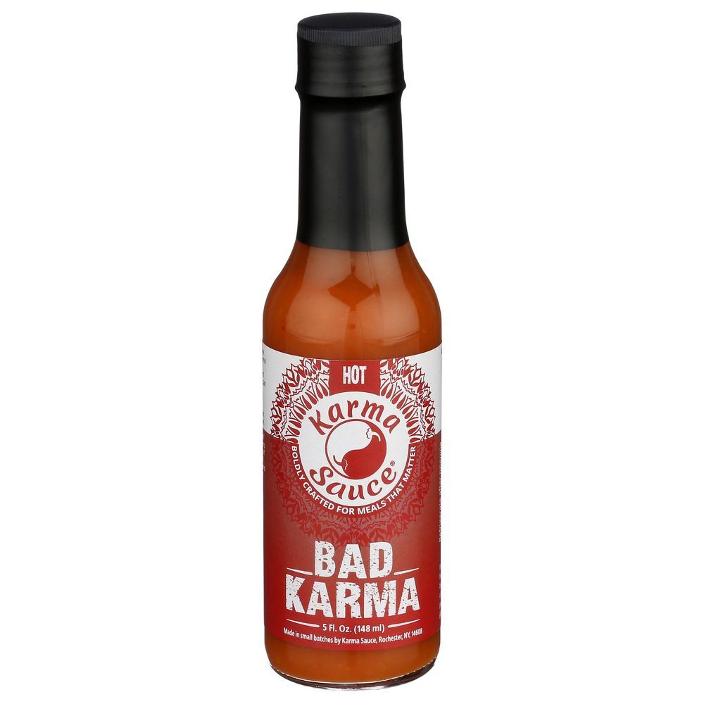 Karma Sauce Bad Karma Hot Sauce, 5 Fluid Ounce -- 12 Per Case