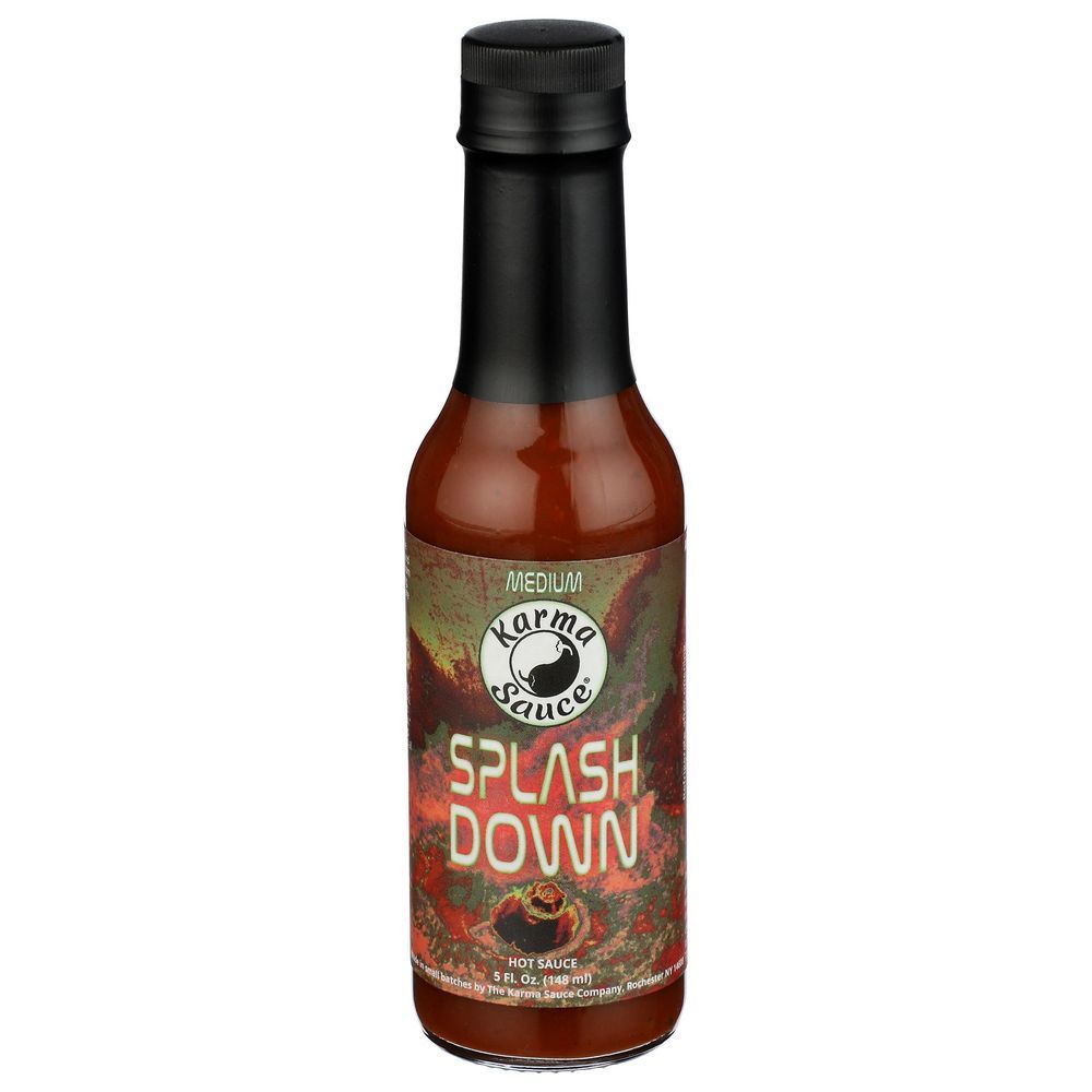 Karma Sauce Splash Down Medium Hot Sauce, 5 Fluid Ounce -- 12 Per Case
