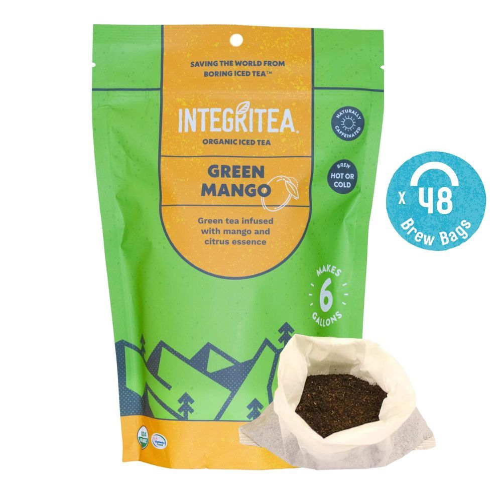 Integritea Organic Green Mango Iced Tea, 1 Ounce -- 48 Per Case