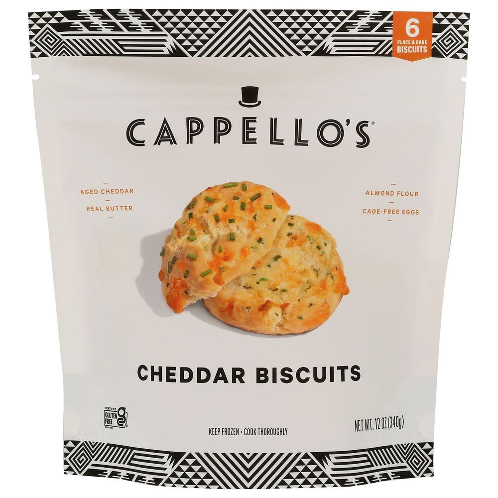 Cappellos Gluten Free Cheddar Biscuits, 12 Ounce -- 6 Per Case