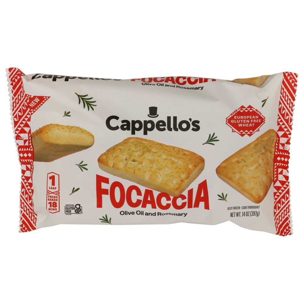 Cappello's Olive Oil And Rosemary Focaccia Bread, 14 Ounce -- 5 Per Case