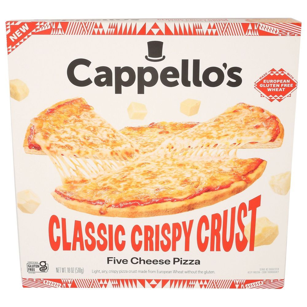 Cappellos Five Cheese Classic Crispy Crust Pizza, 18 Ounce -- 6 Per Case