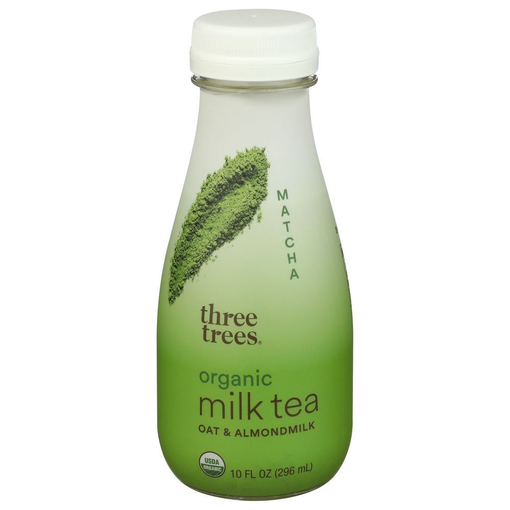 Three Trees Organic Oat And Almond Milk Matcha Tea, 10 Fluid Ounce -- 12 Per Case