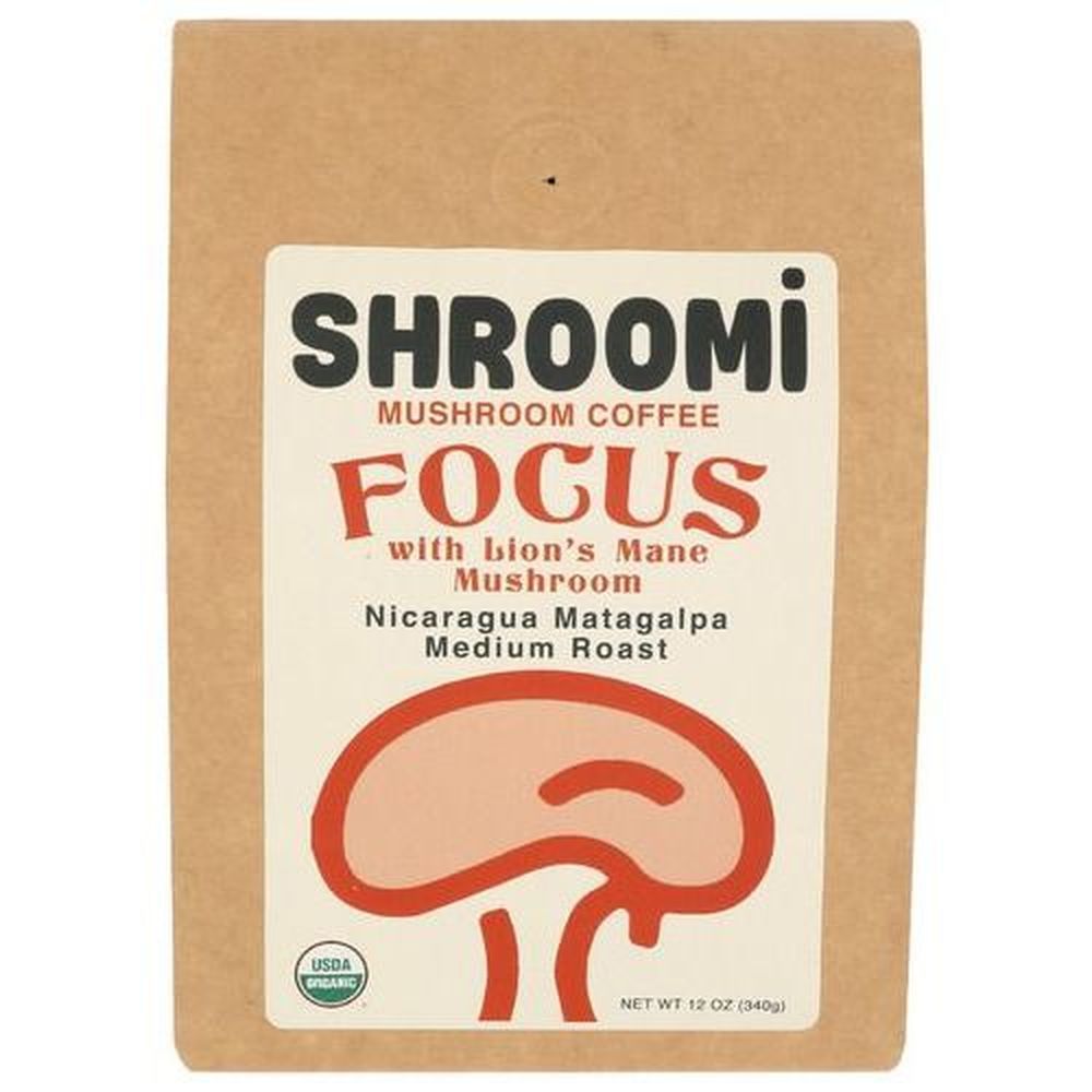 Shroomi Medium Roast Nicaragua Mushroom Coffee, 12 Ounce -- 6 Per Case