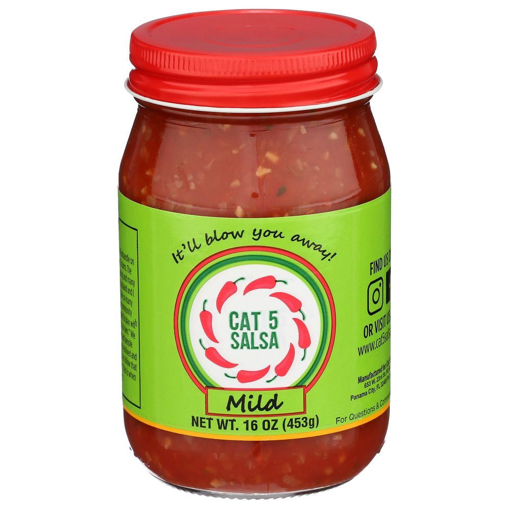 Cat 5 Salsa Mild Salsa, 16 Ounce -- 6 Per Case