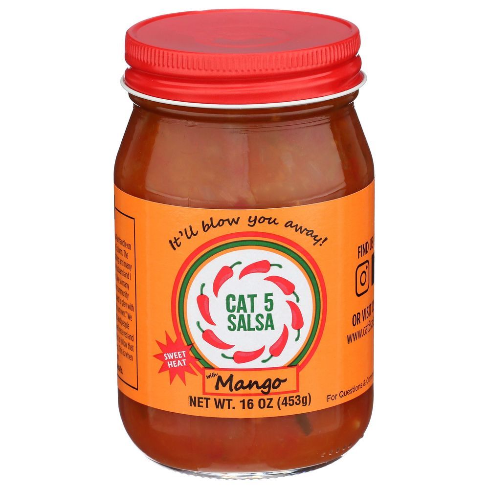 Cat 5 Salsa Mango Salsa, 16 Ounce -- 6 Per Case