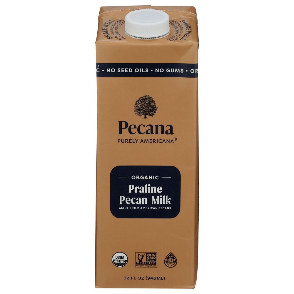 Pecana Purely Americana Organic Praline Pecan Milk, 32 Fluid Ounce -- 6 Per Case