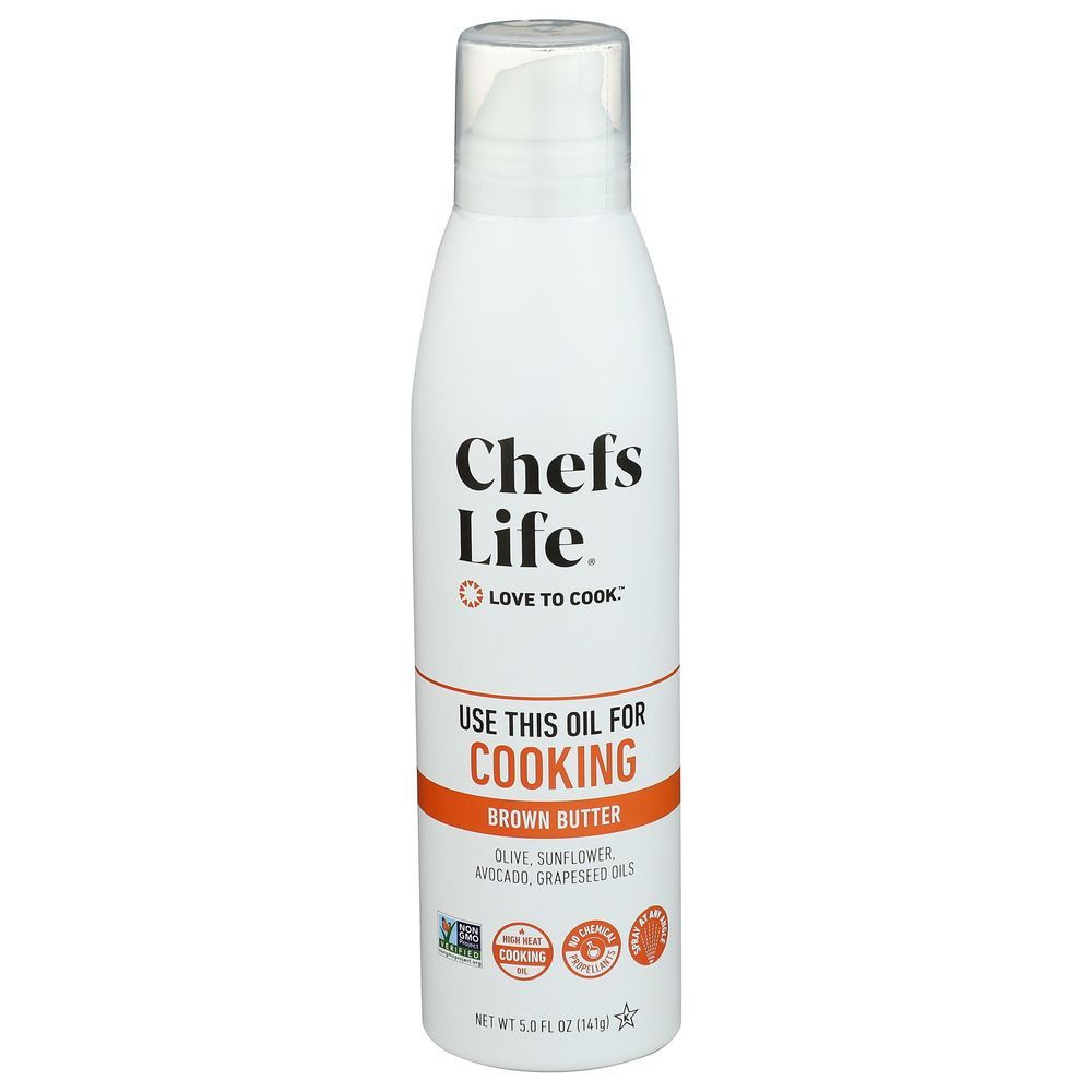 Chefs Life Brown Butter Cooking Spray, 5 Ounce -- 6 Per Case