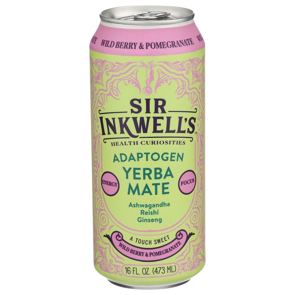 Sir Inkwells Wild Berry And Pomegranate Yerba Mate, 16 Fluid Ounce -- 12 Per Case