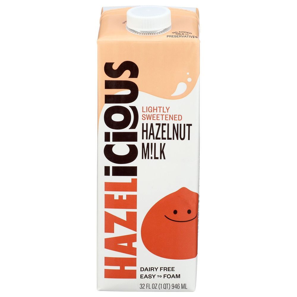 Hazelicious Lightly Sweetened Hazelnut Milk, 32 Fluid Ounce -- 6 Per Case