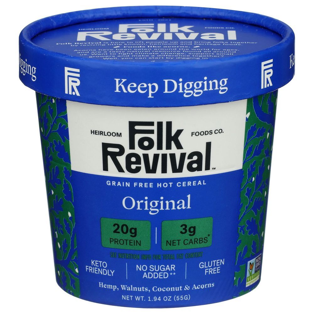 Folk Revival Original Grain Free Hot Cereal, 1.94 Ounce -- 6 Per Case