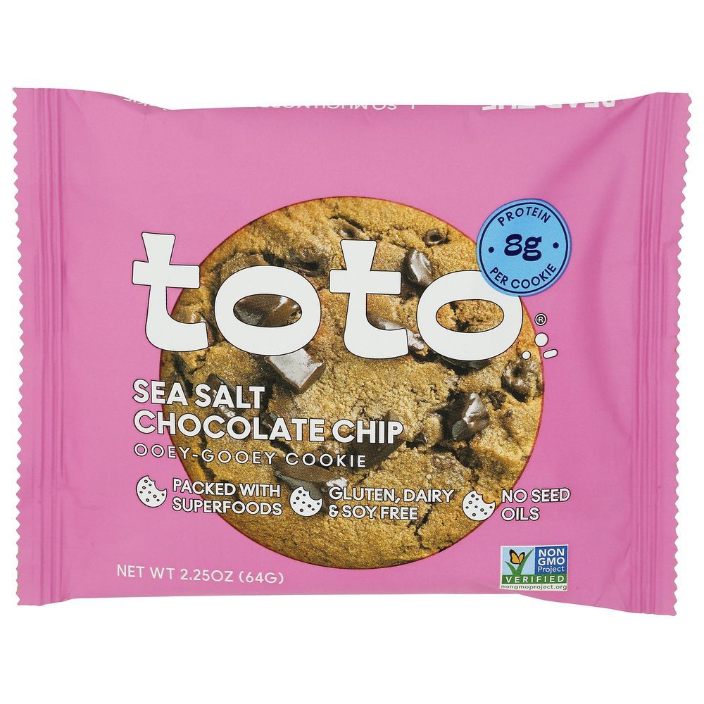 Toto Sea Salt Chocolate Chip Cookie, 2.25 Ounce -- 10 Per Case