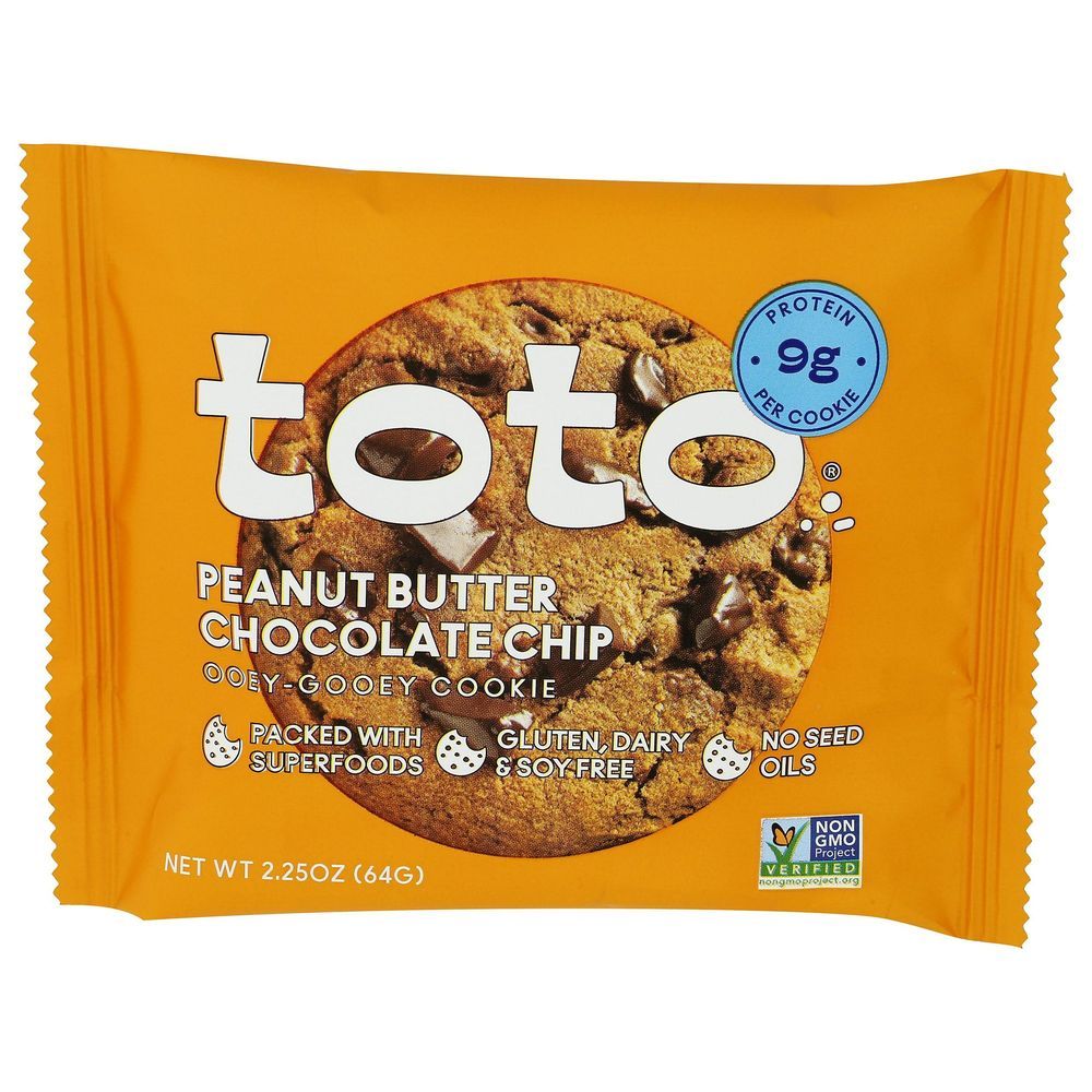 Toto Peanut Butter Chocolate Chip Cookie, 2.25 Ounce -- 10 Per Case