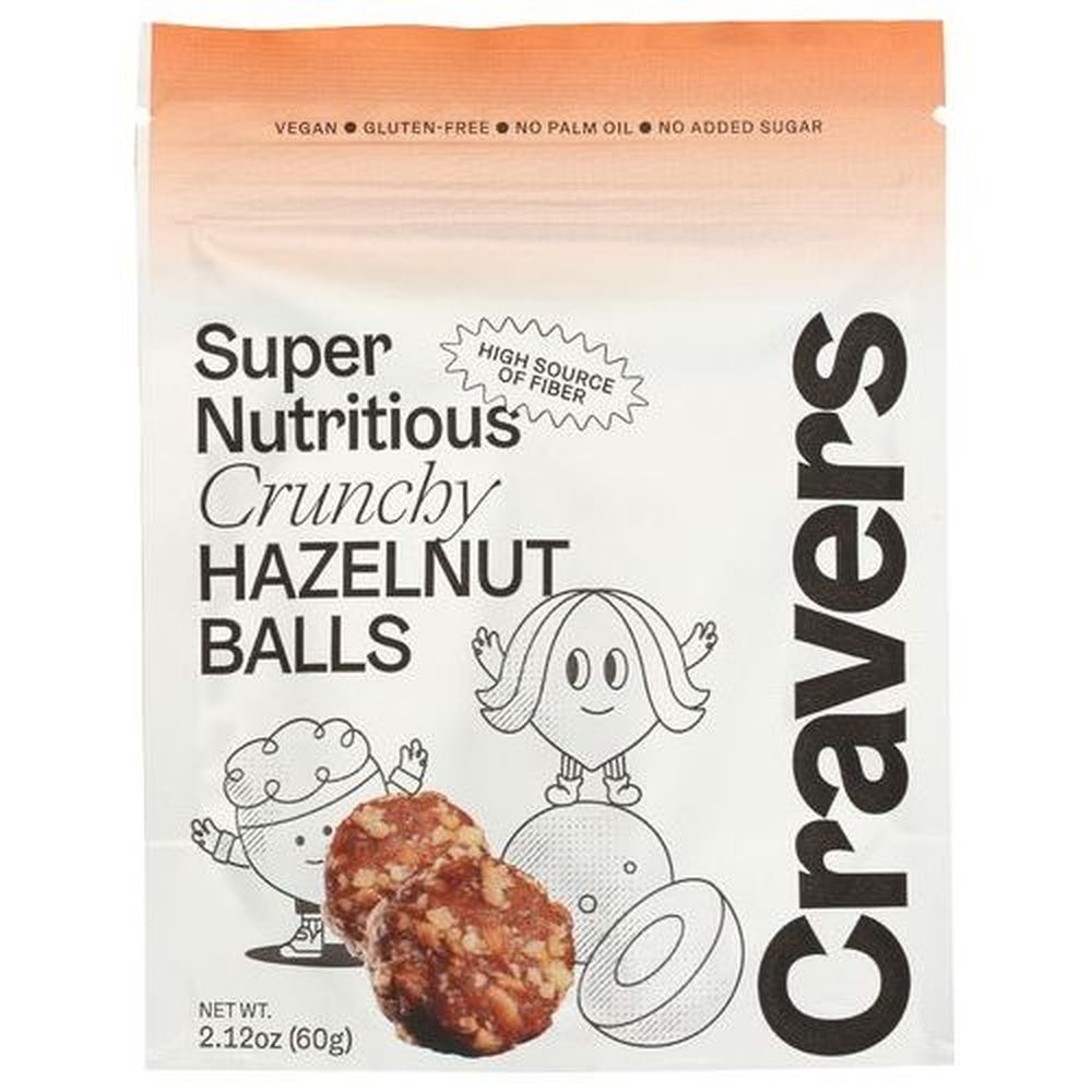 Cravers Crunchy Hazelnut Ball, 2.12 Ounce -- 12 Per Case