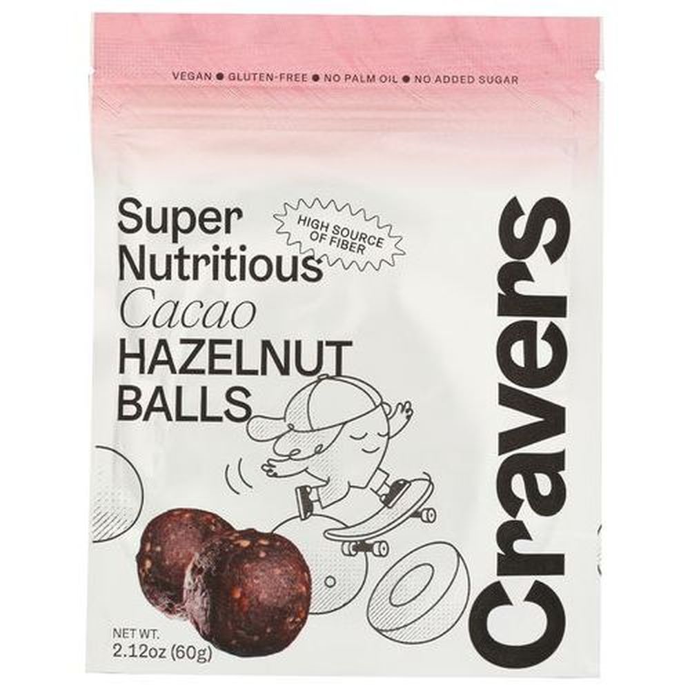 Cravers Cacao Hazelnut Ball, 2.12 Ounce -- 12 Per Case